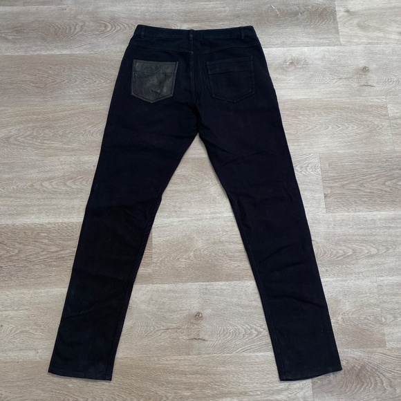 Alexander Wang Other - T Alexander Wang Black Cotton Lambskin Leather Pocket Jeans Women's Size 30x30
